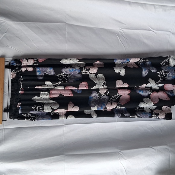 Floral Women's Pants - Black, Pink, Blue One Size - Picture 7 of 9